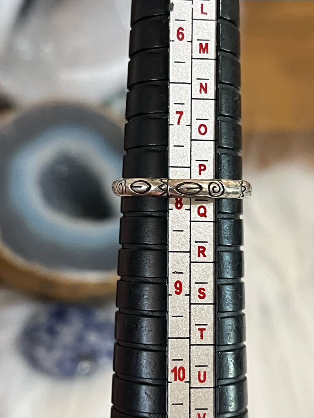 925 Native Design Band - Picture 8 of 10